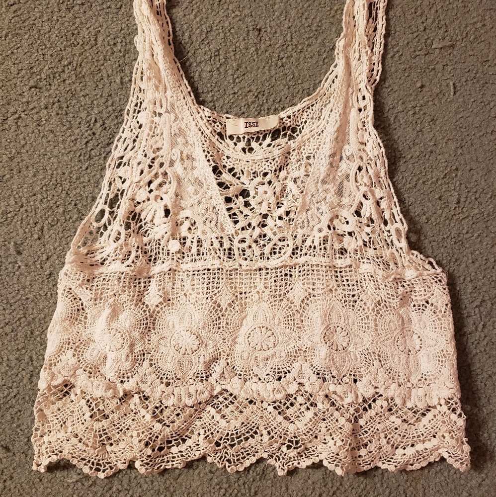White Lace Tank Top M/L